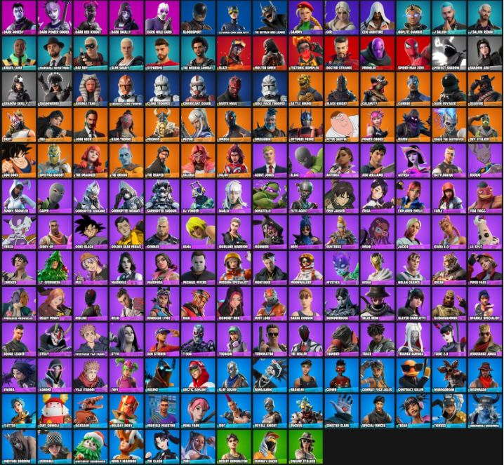 Buy Fortnite Account: 96 Skins Including Aloy, Paradigm (Reality-659), The Ageless, Midas & More + 500 VB